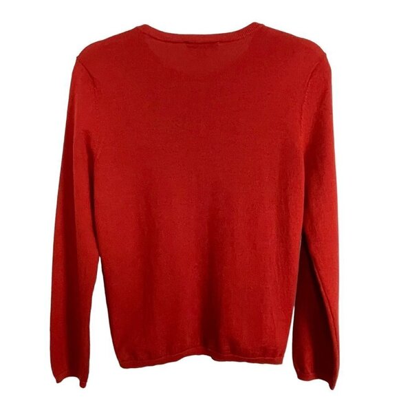 Vintage Pendleton Brick Red Merino Wool Button Up Cardigan Size M - Picture 2 of 4